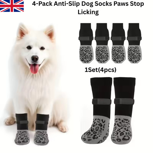 Pack anti slip dog socks - dog,