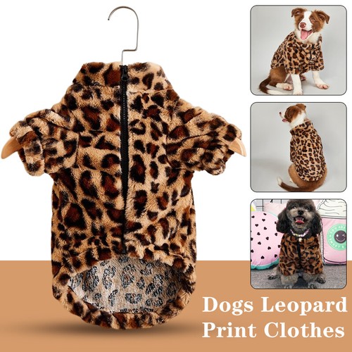 Winter warm pet dog leopard - winter,