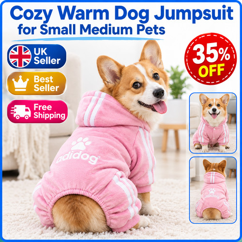 Cozy warm dog jumpsuit for - cozy,