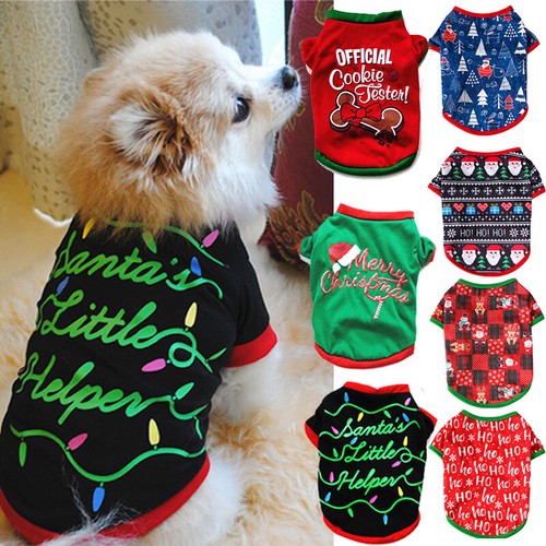Pet christmas clothes puppy - christmas,