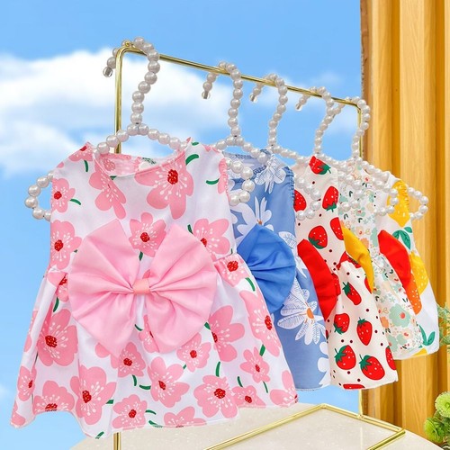 Floral printed puppy princess - printed,
