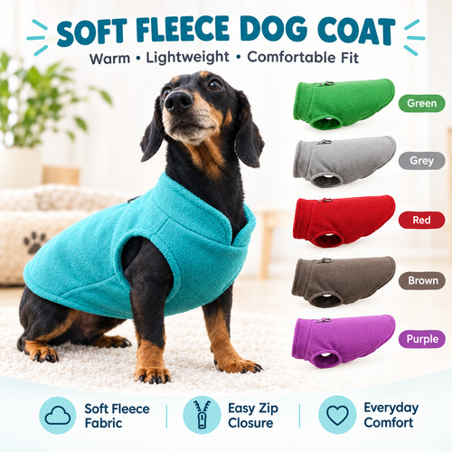 Warm coat fleece jacket jumper - coat,