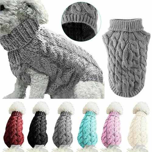 Knitted dog sweater warm - dog,
