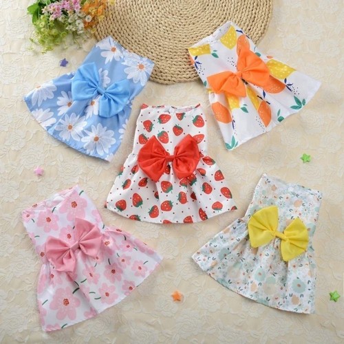 Floral printed puppy - printed,